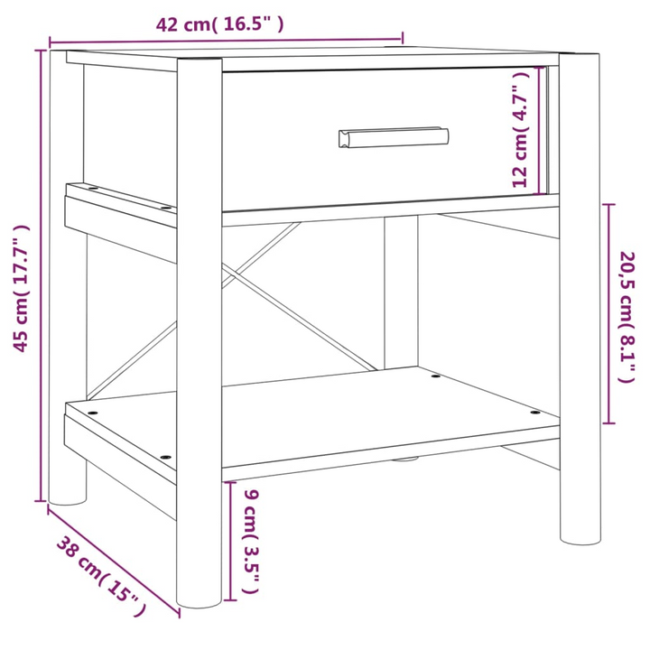 Solid Pine Bedside Tables, Set of 2 (White) - Durable & Stylish Nightstands, 42 x 38 x 45 cm, Ideal for Modern Bedrooms - Premium  from Home Treasures - Just £80.99! Shop now at Home Treasures