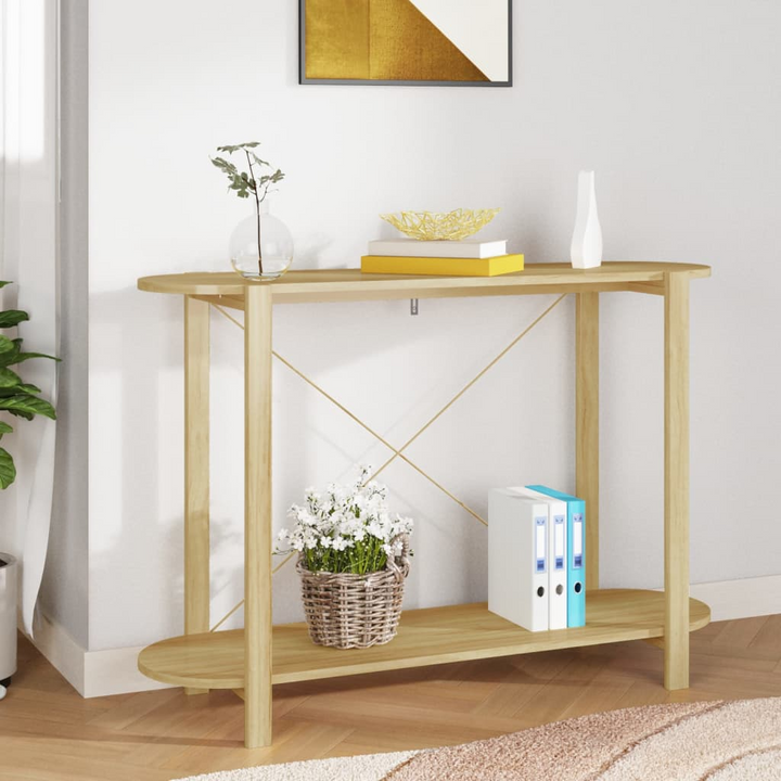 Solid Pine Console Table in Brown - Elegant & Durable | 110 x 38 x 75cm - Premium  from Home Treasures - Just £72.99! Shop now at Home Treasures