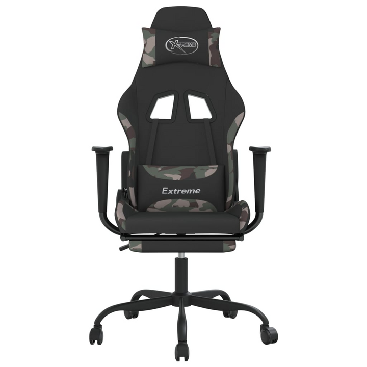 Swivel Gaming Chair with Footrest - Black & Camouflage Fabric | Ultimate Comfort for Gamers - Premium  from Home Treasures - Just £114.99! Shop now at Home Treasures