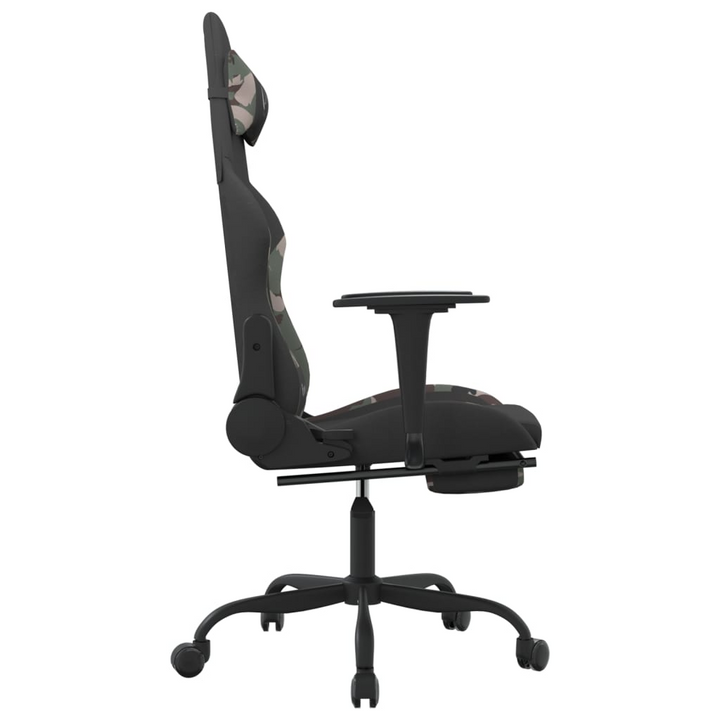 Swivel Gaming Chair with Footrest - Black & Camouflage Fabric | Ultimate Comfort for Gamers - Premium  from Home Treasures - Just £114.99! Shop now at Home Treasures