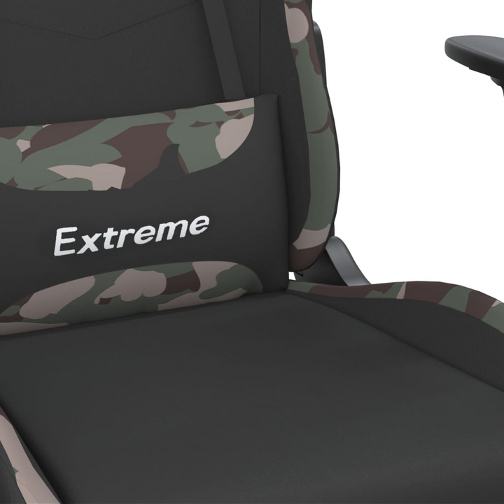 Swivel Gaming Chair with Footrest - Black & Camouflage Fabric | Ultimate Comfort for Gamers - Premium  from Home Treasures - Just £114.99! Shop now at Home Treasures