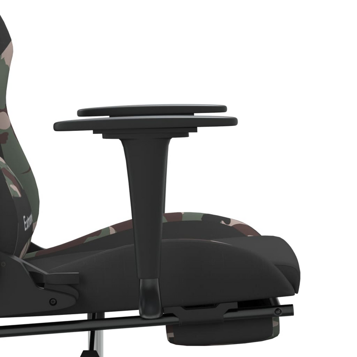 Swivel Gaming Chair with Footrest - Black & Camouflage Fabric | Ultimate Comfort for Gamers - Premium  from Home Treasures - Just £114.99! Shop now at Home Treasures