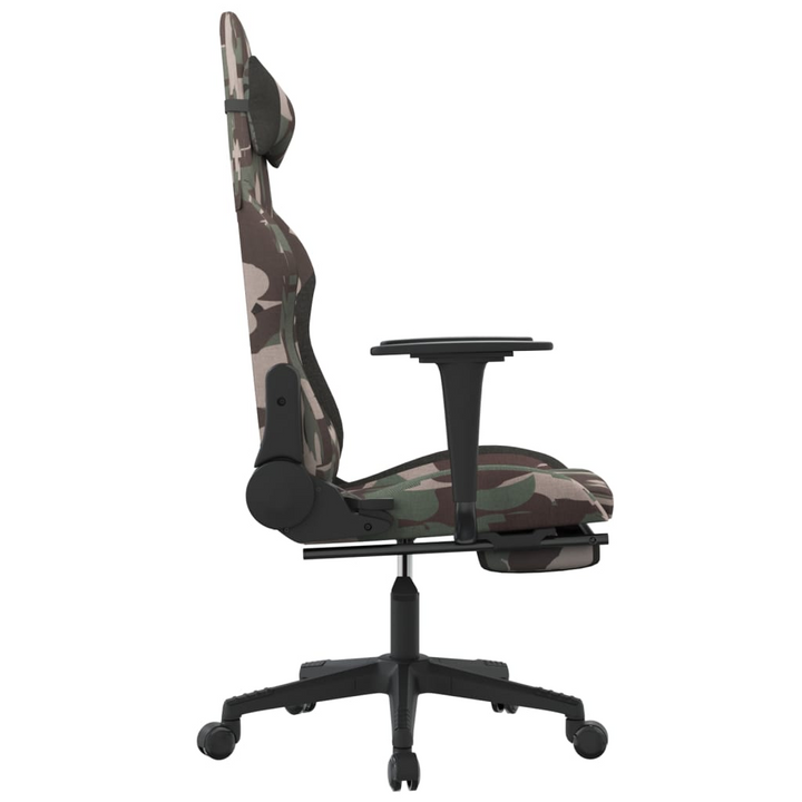 Swivel Gaming Chair with Footrest - Black and Camouflage Fabric | Enhanced Comfort & Customizable Settings - Premium  from Home Treasures - Just £132.99! Shop now at Home Treasures