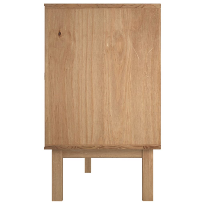 OTTA Sideboard - Scandinavian Design, Solid Pine Wood, Brown & White, 113.5x43x73 cm - Premium  from Home Treasures - Just £209.99! Shop now at Home Treasures