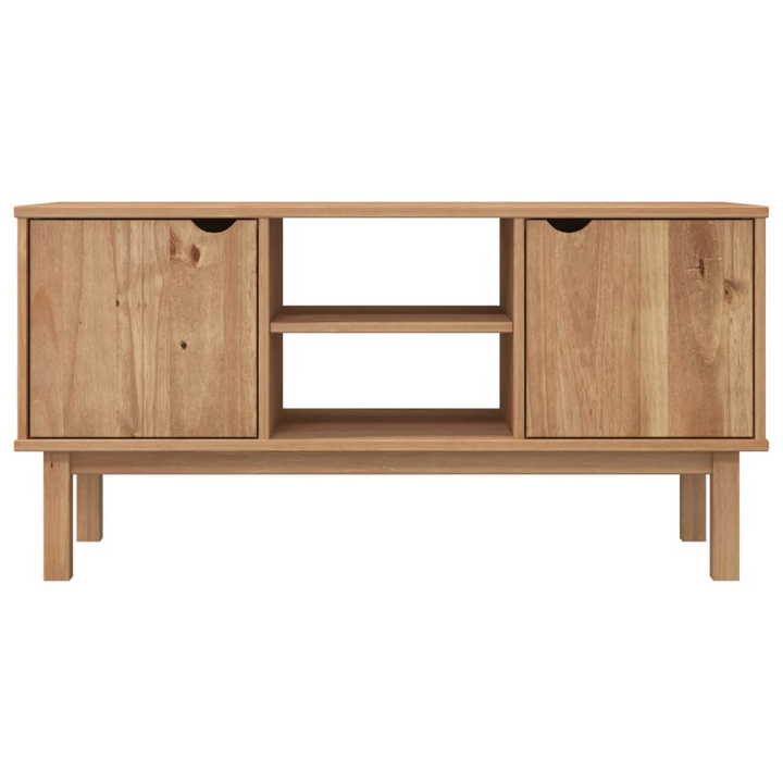 OTTA TV Cabinet 113.5x43x57 cm - Solid Pine Wood, Scandinavian Design with Ample Storage Space - Premium  from Home Treasures - Just £123.99! Shop now at Home Treasures