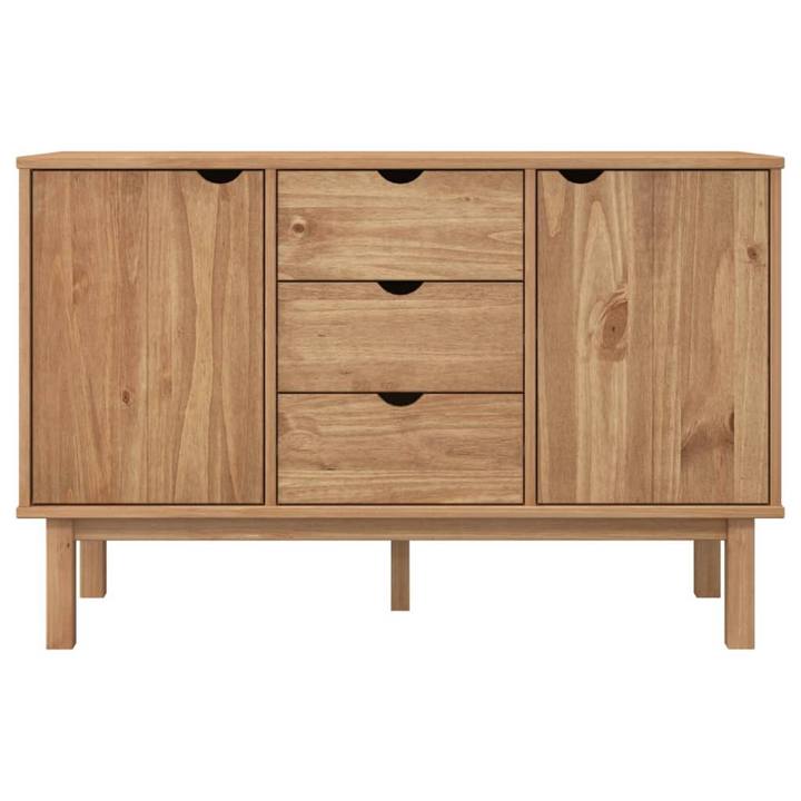 OTTA Sideboard 113.5x43x73 cm | Solid Pine Wood | 3 Drawers & 2 Compartments | Scandinavian Design - Premium  from Home Treasures - Just £185.99! Shop now at Home Treasures