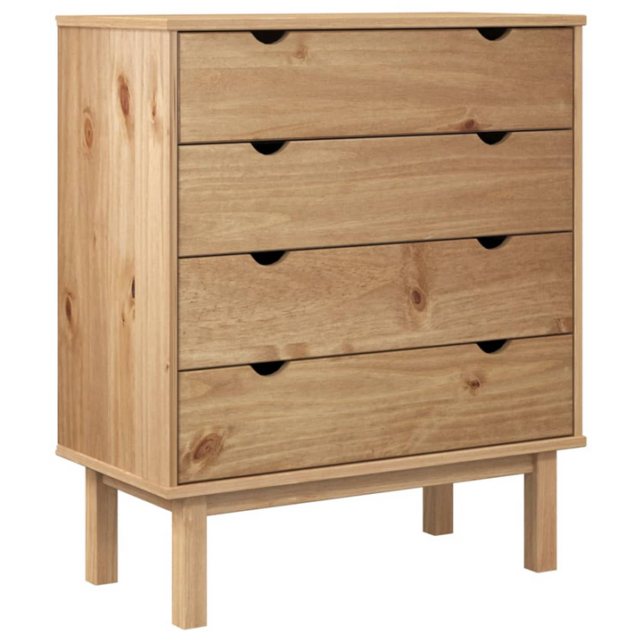 OTTA Solid Wood Pine Drawer Cabinet 76.5x39.5x90cm – Scandinavian Elegance & Functionality - Premium  from Home Treasures - Just £155.99! Shop now at Home Treasures