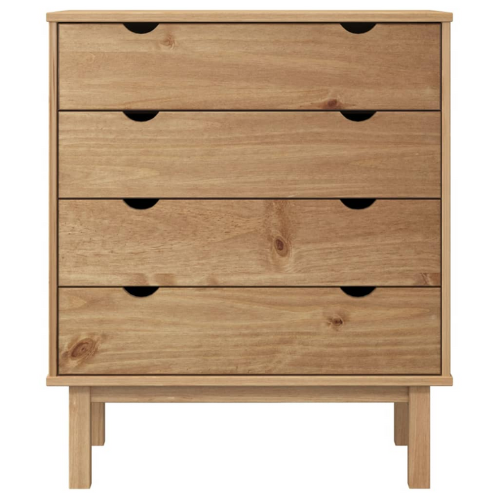 OTTA Solid Wood Pine Drawer Cabinet 76.5x39.5x90cm – Scandinavian Elegance & Functionality - Premium  from Home Treasures - Just £155.99! Shop now at Home Treasures