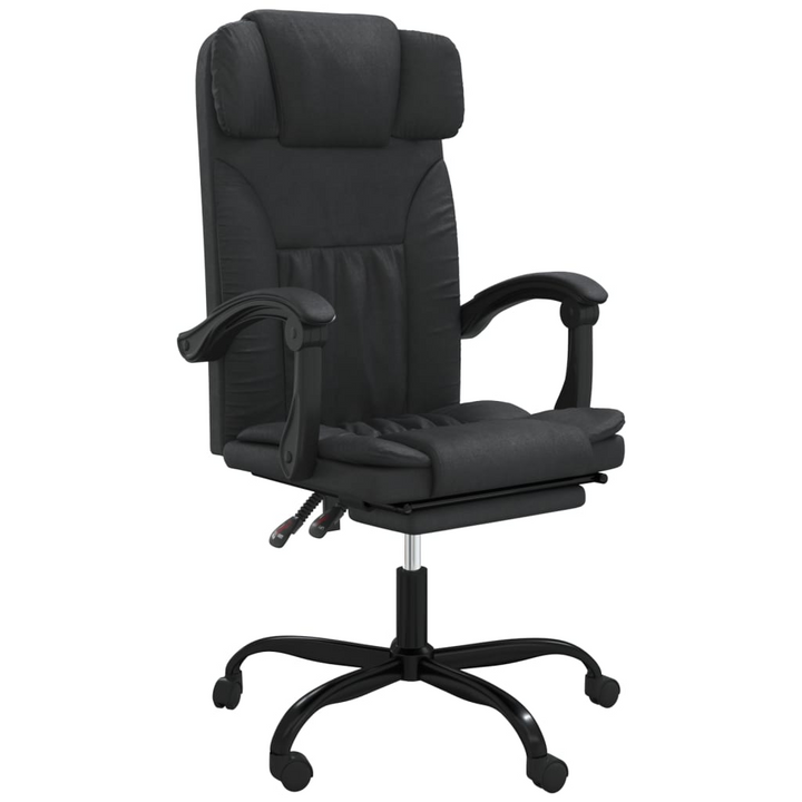 Ergonomic Faux Leather Reclining Office Chair, Black - Adjustable, Comfortable & Stylish - Premium  from Home Treasures - Just £89.99! Shop now at Home Treasures