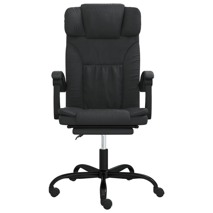 Ergonomic Faux Leather Reclining Office Chair, Black - Adjustable, Comfortable & Stylish - Premium  from Home Treasures - Just £89.99! Shop now at Home Treasures