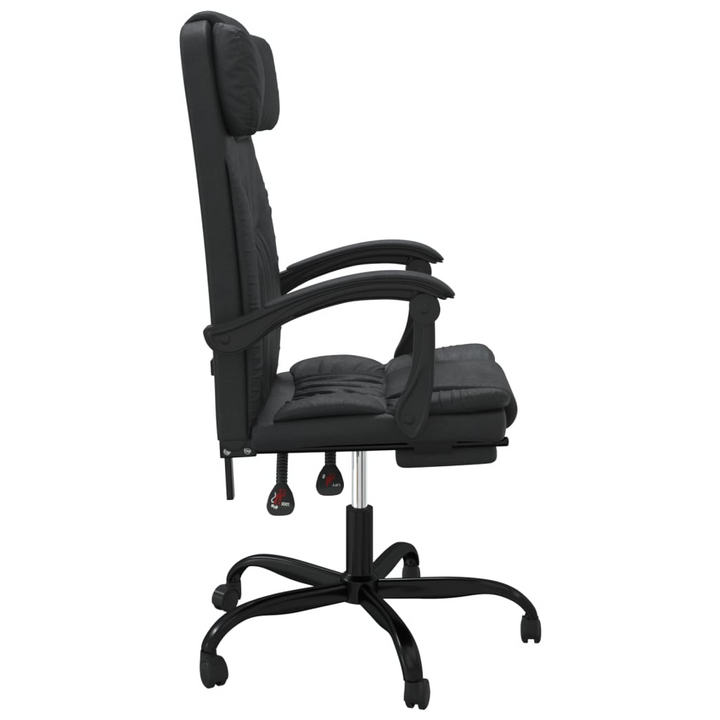 Ergonomic Faux Leather Reclining Office Chair, Black - Adjustable, Comfortable & Stylish - Premium  from Home Treasures - Just £89.99! Shop now at Home Treasures