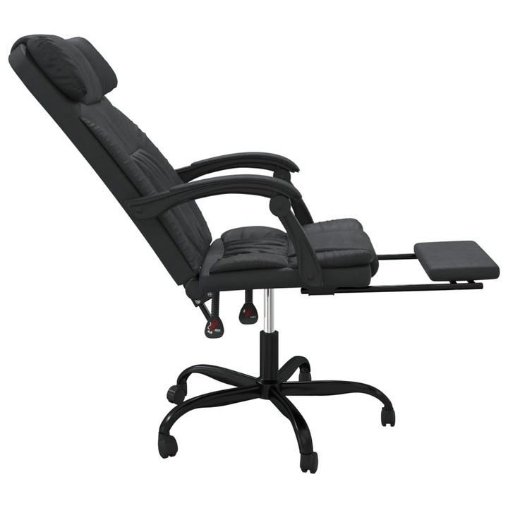 Ergonomic Faux Leather Reclining Office Chair, Black - Adjustable, Comfortable & Stylish - Premium  from Home Treasures - Just £89.99! Shop now at Home Treasures