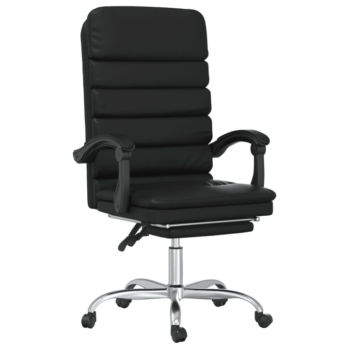 Massage Reclining Office Chair Black Faux Leather - Comfort and Style for Your Workplace - Premium  from Home Treasures - Just £92.99! Shop now at Home Treasures