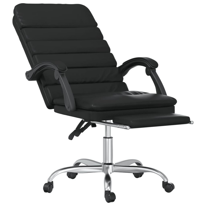 Massage Reclining Office Chair Black Faux Leather - Comfort and Style for Your Workplace - Premium  from Home Treasures - Just £92.99! Shop now at Home Treasures