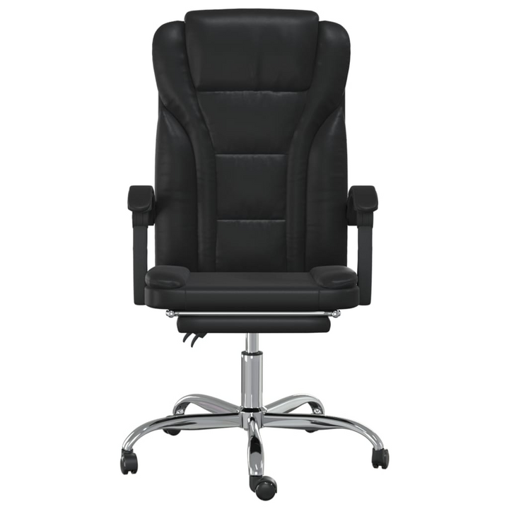 Reclining Office Chair Black Faux Leather - Ultimate Comfort & Style for Your Workspace - Premium  from Home Treasures - Just £116.99! Shop now at Home Treasures