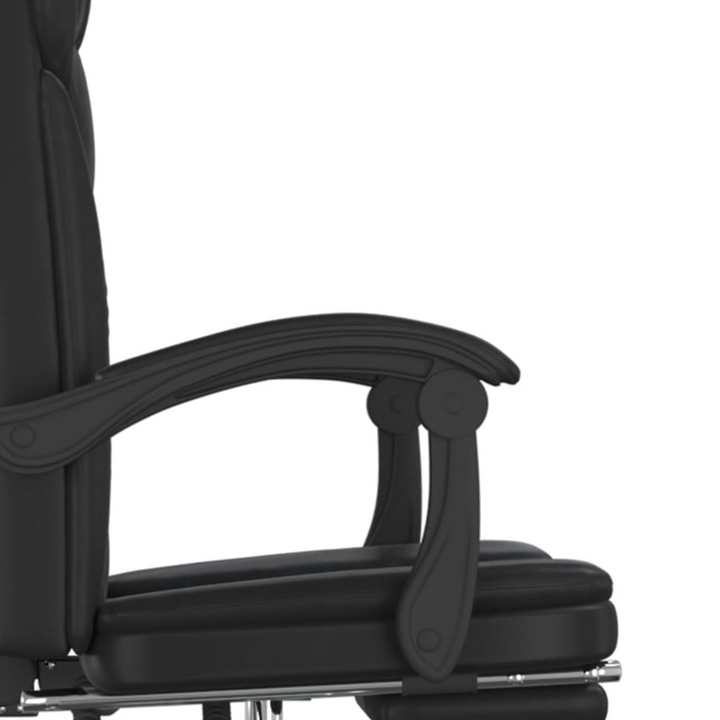 Reclining Office Chair Black Faux Leather - Ultimate Comfort & Style for Your Workspace - Premium  from Home Treasures - Just £116.99! Shop now at Home Treasures