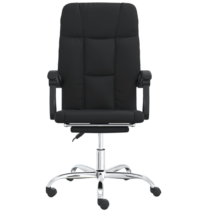 Ergonomic Faux Leather Reclining Office Chair - Adjustable Height & 360° Swivel (Black) - Premium  from Home Treasures - Just £87.99! Shop now at Home Treasures