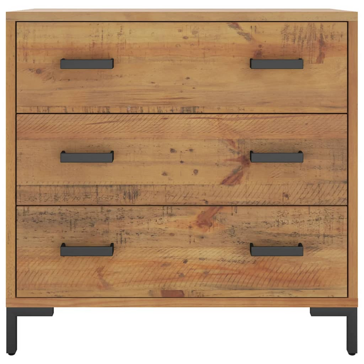 Vintage Recycled Solid Pine Chest of Drawers - 75 x 35 x 70cm | Eco-Friendly Storage Solution - Premium  from Home Treasures - Just £215.99! Shop now at Home Treasures