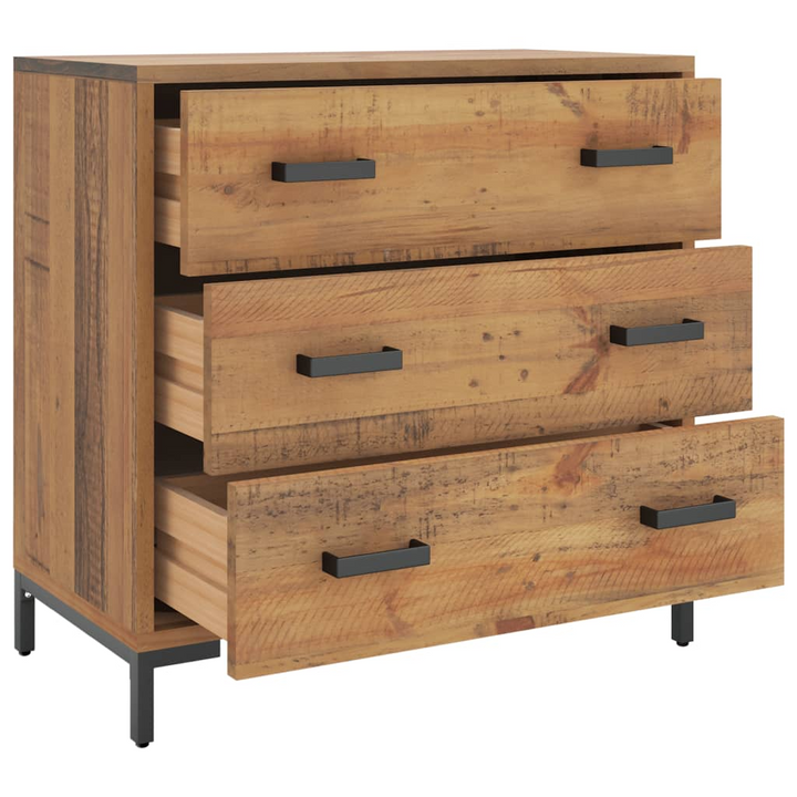 Vintage Recycled Solid Pine Chest of Drawers - 75 x 35 x 70cm | Eco-Friendly Storage Solution - Premium  from Home Treasures - Just £215.99! Shop now at Home Treasures