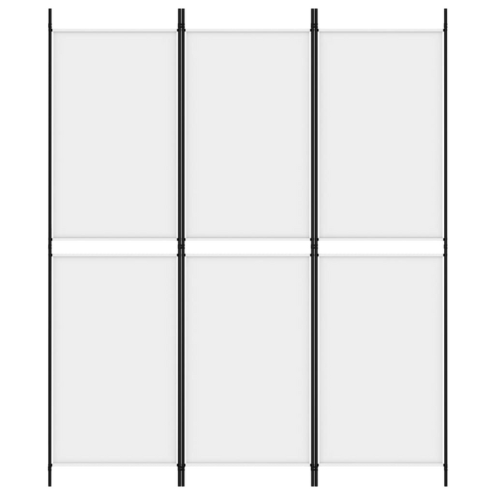 3-Panel Room Divider in White Fabric - 150x180 cm, Foldable Partition for Privacy and Decoration - Premium  from Home Treasures - Just £34.99! Shop now at Home Treasures