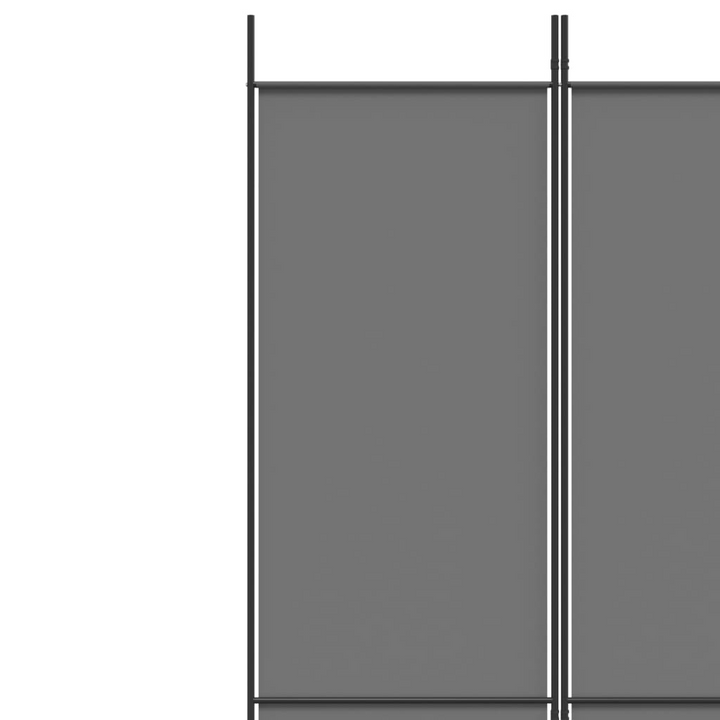 6-Panel Room Divider in Anthracite - Stylish Fabric Screen 300x220 cm Ideal for Privacy & Space Division - Premium  from Home Treasures - Just £55.99! Shop now at Home Treasures