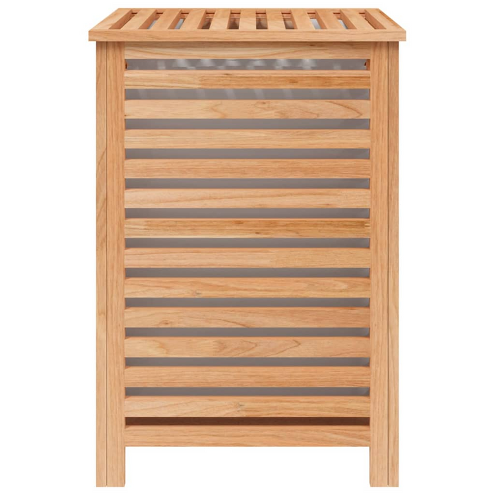 Solid Walnut Wood Laundry Basket - 45x45x65 cm | Removable Inner Bag & Ventilated Design - Premium  from Home Treasures - Just £78.99! Shop now at Home Treasures