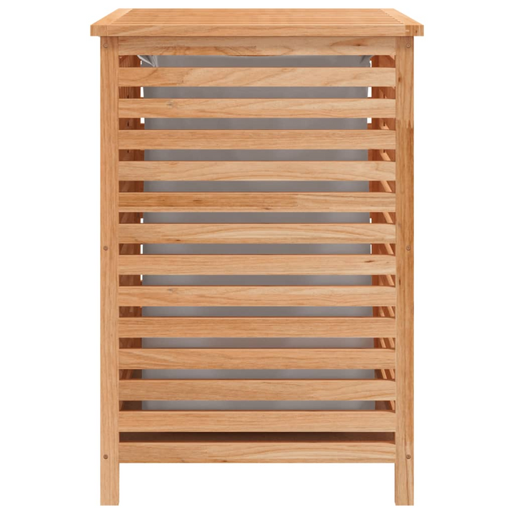 Solid Walnut Wood Laundry Basket - 45x45x65 cm | Removable Inner Bag & Ventilated Design - Premium  from Home Treasures - Just £78.99! Shop now at Home Treasures