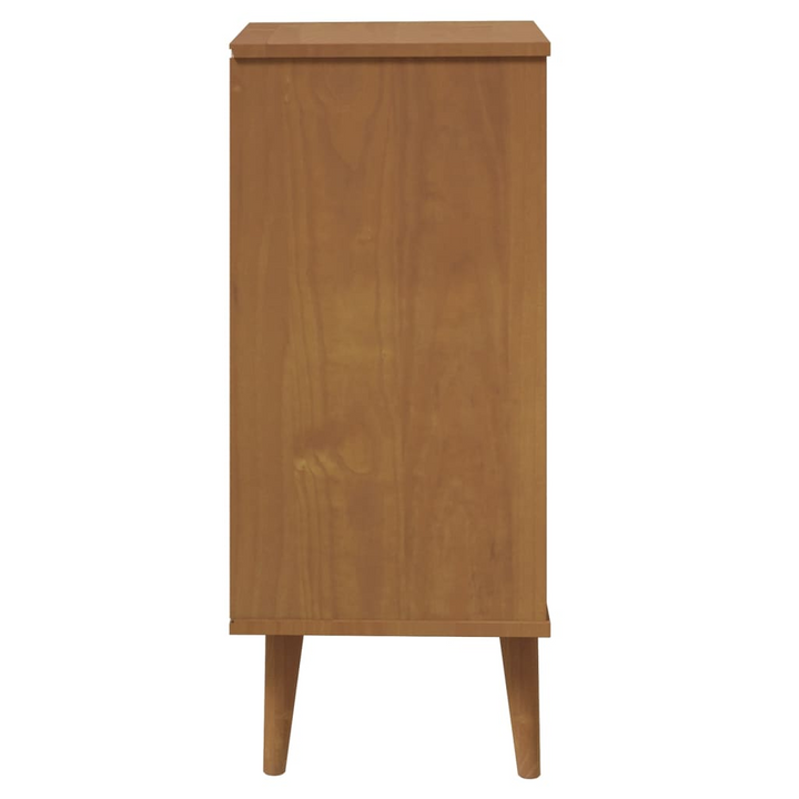 MOLDE Solid Pine Drawer Cabinet - Rustic Brown, 40x35x82cm | Scandinavian Style Storage Solution - Premium  from Home Treasures - Just £112.99! Shop now at Home Treasures