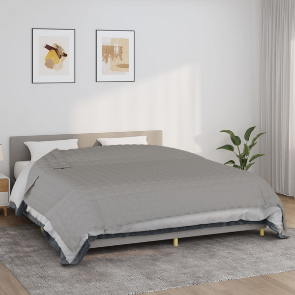 Grey Weighted Blanket 235x290 cm | 15 kg Heavy, Luxurious Fabric for Ultimate Comfort and Better Sleep - Premium  from Home Treasures - Just £93.99! Shop now at Home Treasures