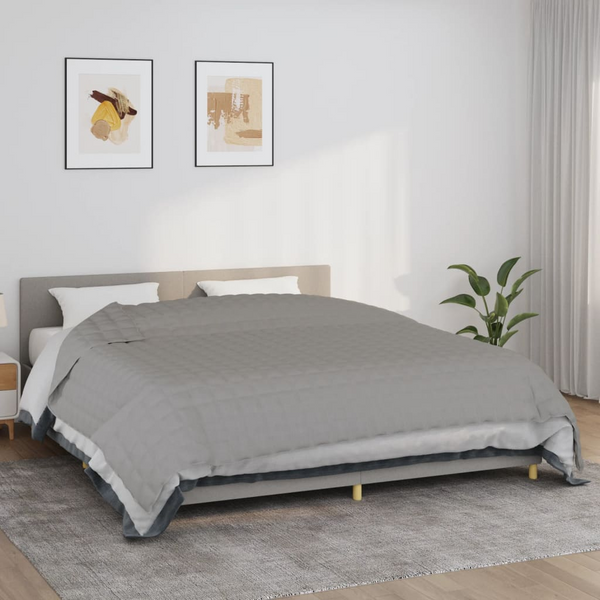 Premium Weighted Blanket - Grey 220x260 cm, 11 kg - Soft, Breathable Cotton Fabric for Restful Sleep - Premium  from Home Treasures - Just £81.99! Shop now at Home Treasures