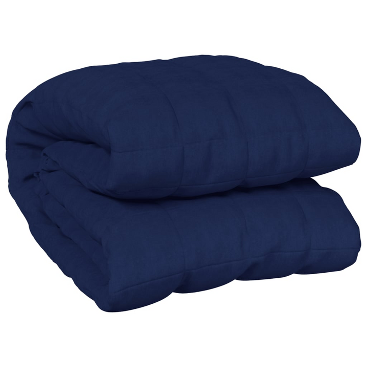 Weighted Blanket 11kg - Calming Therapy for Better Sleep, King Size 220x235 cm, Soft Cotton Fabric, Even Weight Distribution, Blue - Premium  from Home Treasures - Just £80.99! Shop now at Home Treasures