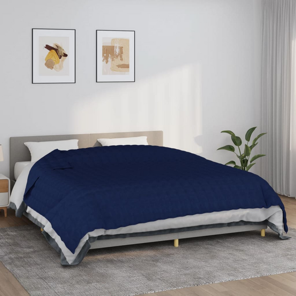 Weighted Blanket - Blue, 220x260 cm, 11 kg - Premium Fabric for Better Sleep - Premium  from Home Treasures - Just £88.99! Shop now at Home Treasures