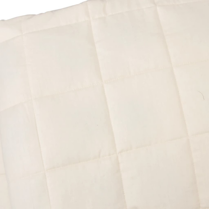 Weighted Blanket Light Cream - 138x200 cm, Single, 10 kg, Soft Cotton Fabric - Premium  from Home Treasures - Just £68.99! Shop now at Home Treasures