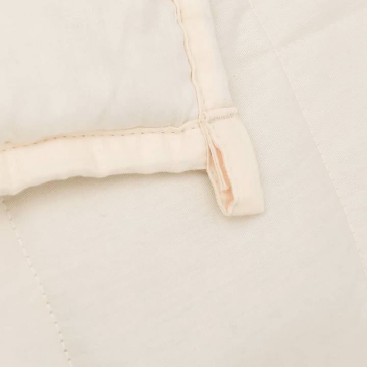 Weighted Blanket Light Cream - 138x200 cm, Single, 10 kg, Soft Cotton Fabric - Premium  from Home Treasures - Just £68.99! Shop now at Home Treasures