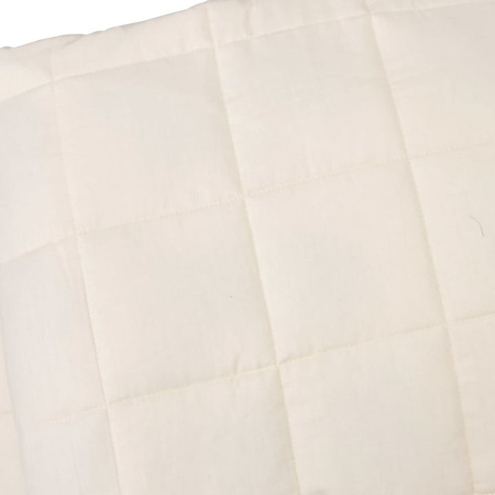 Light Cream Weighted Blanket 11 kg - 235x290 cm | Weighted Comfort Blanket | 100% Cotton Fabric - Premium  from Home Treasures - Just £88.99! Shop now at Home Treasures