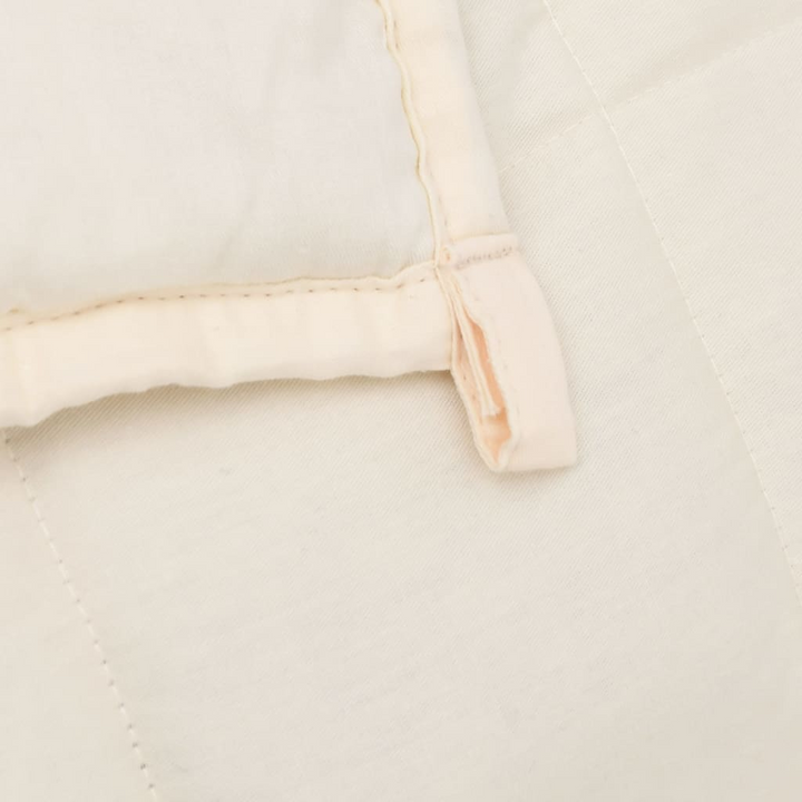 Light Cream Weighted Blanket 11 kg - 235x290 cm | Weighted Comfort Blanket | 100% Cotton Fabric - Premium  from Home Treasures - Just £88.99! Shop now at Home Treasures