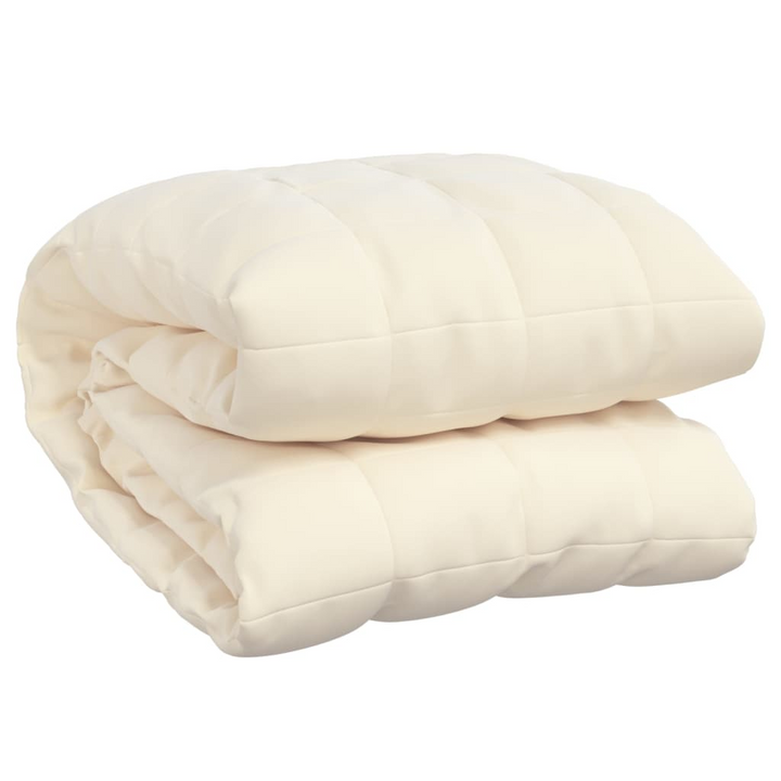 6kg Weighted Blanket Light Cream - 138x200 cm, Single - Soft Fabric for Ultimate Comfort - Premium  from Home Treasures - Just £61.99! Shop now at Home Treasures