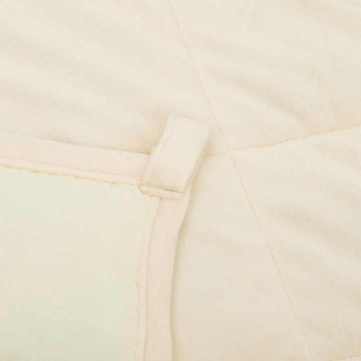 6kg Weighted Blanket Light Cream - 138x200 cm, Single - Soft Fabric for Ultimate Comfort - Premium  from Home Treasures - Just £61.99! Shop now at Home Treasures