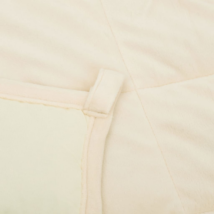 Weighted Blanket, Light Cream, 220x260 cm, 15 kg, Premium Fabric for Better Sleep - Premium  from Home Treasures - Just £88.99! Shop now at Home Treasures