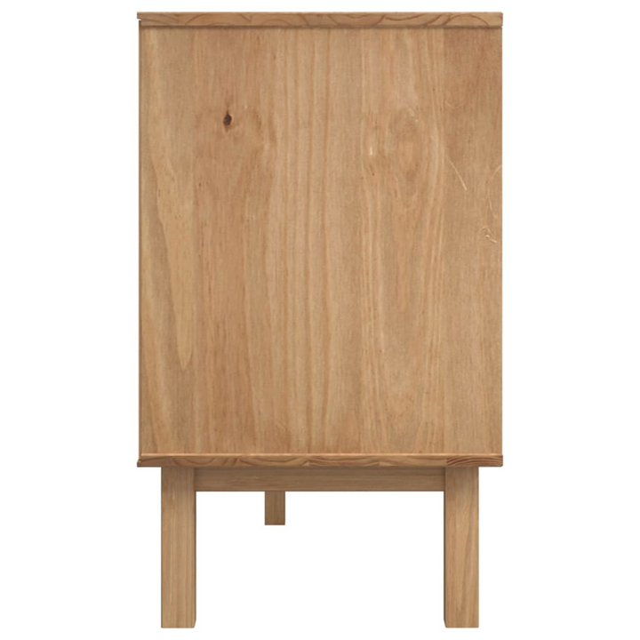 OTTA Sideboard in Brown and Grey - Solid Pine Wood with Ample Storage 114x43x73.5 cm - Stylish and Functional Furniture - Premium  from Home Treasures - Just £219.99! Shop now at Home Treasures