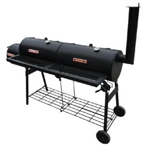 Nevada Smoker BBQ XL in Black - Versatile 2-in-1 Grill & Smoker with Built-In Thermometer & Ample Cooking Space - Premium BBQ from Home Treasures - Just £319.99! Shop now at Home Treasures