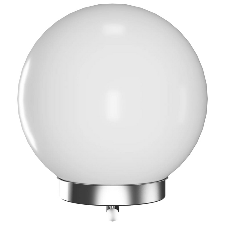 Globe Garden Wall Light - Stylish Outdoor Illumination with Stainless Steel Holder and Durable Plastic Shade - Premium  from Home Treasures - Just £43.99! Shop now at Home Treasures