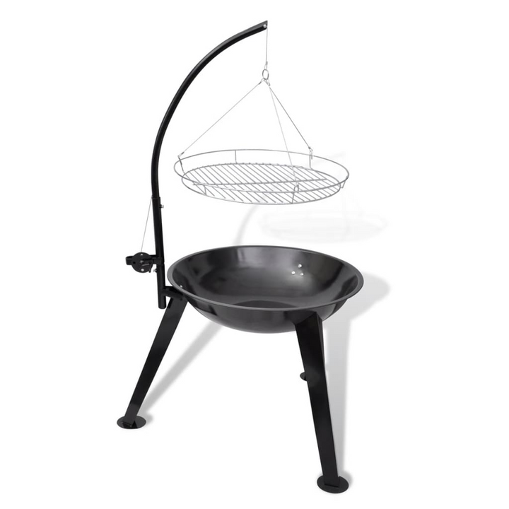 Charcoal BBQ Stand with Adjustable Hanging Grill Plate - Perfect for Picnics, Camping & Outdoor Parties - Premium  from Home Treasures - Just £122.99! Shop now at Home Treasures