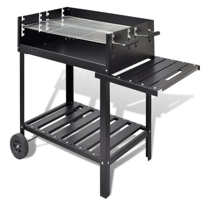 Premium Trolley Charcoal Barbecue Grill with Side Tray - Portable, Sturdy & Multi-Functional Outdoor BBQ - Premium  from Home Treasures - Just £183.99! Shop now at Home Treasures