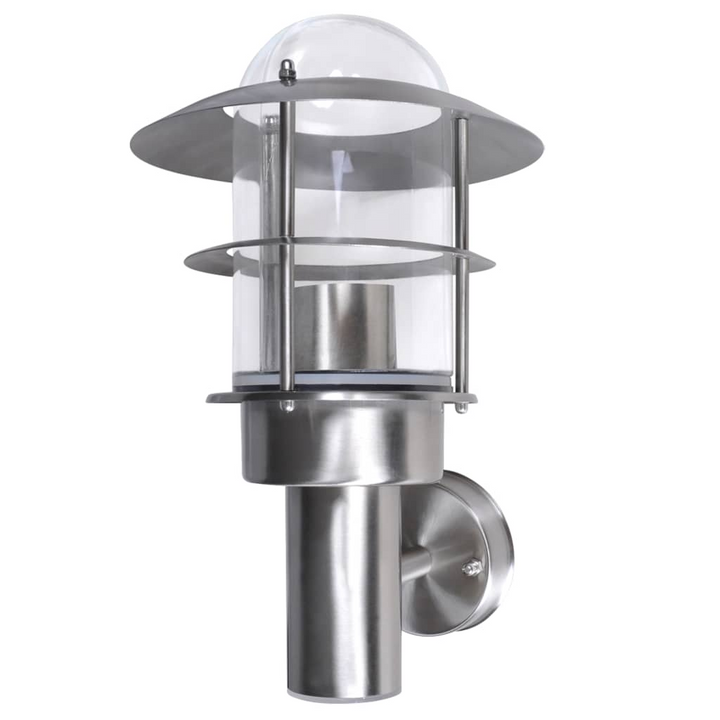 Elegant Torch Style Patio Wall Light - Waterproof Stainless Steel Outdoor Lamp for Porches, Patios, and Gardens - Premium  from Home Treasures - Just £33.99! Shop now at Home Treasures