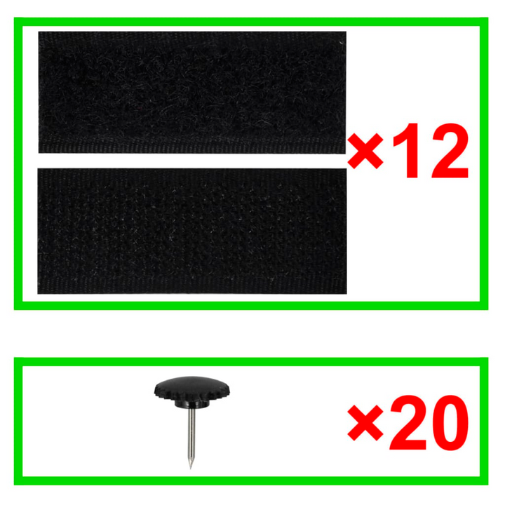 Black Magnetic Insect Door Curtain - 2 Pack, Self-Closing, Easy to Install, 210 x 100 cm - Keep Bugs Out! - Premium  from Home Treasures - Just £18.99! Shop now at Home Treasures