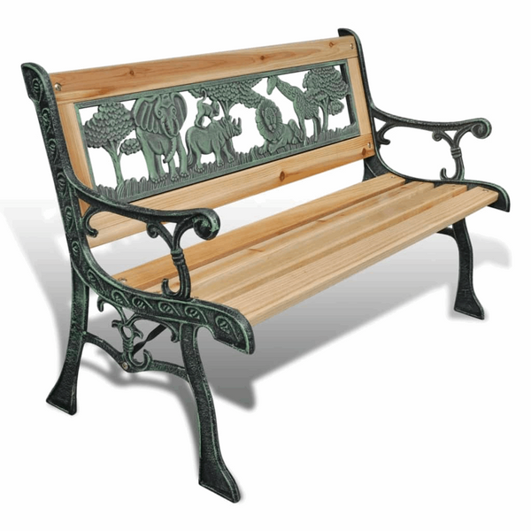 Charming Animal Patterned Children's Garden Bench, 84 x 37 x 50cm | Perfect for Children's Outdoor Fun - Premium  from Home Treasures - Just £55.99! Shop now at Home Treasures