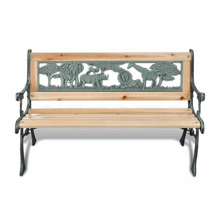 Charming Animal Patterned Children's Garden Bench 84x37x50cm | Perfect for Kids' Outdoor Fun - Premium  from Home Treasures - Just £59.99! Shop now at Home Treasures