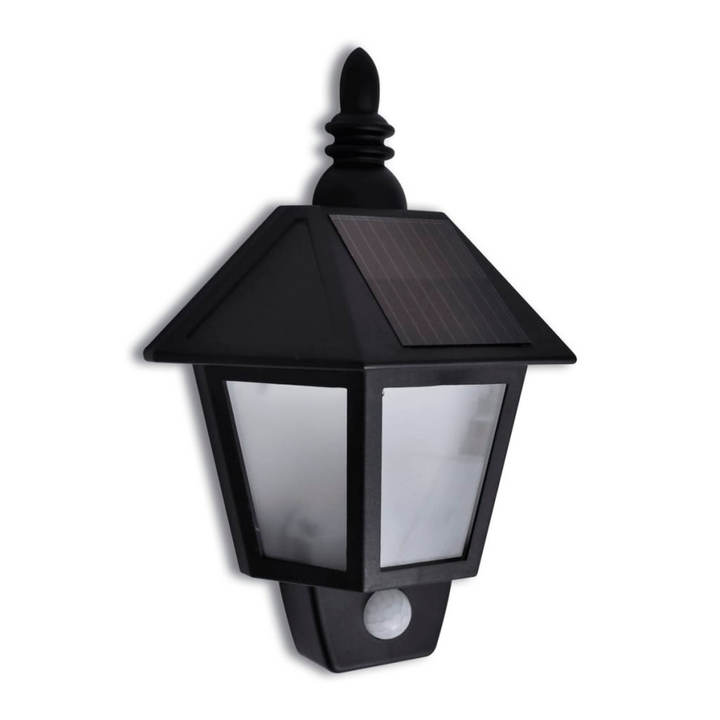 Solar Wall Lamp with Motion Sensor - Black | Energy Efficient Outdoor Lighting for Gardens, Patios, and Paths - Premium  from Home Treasures - Just £23.99! Shop now at Home Treasures