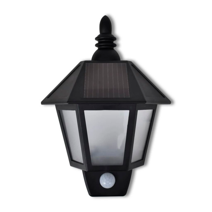 Solar Wall Lamp with Motion Sensor - Black | Energy Efficient Outdoor Lighting for Gardens, Patios, and Paths - Premium  from Home Treasures - Just £23.99! Shop now at Home Treasures